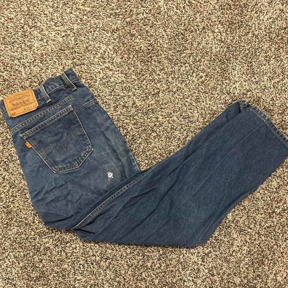 Vintage levis 517 blue orange